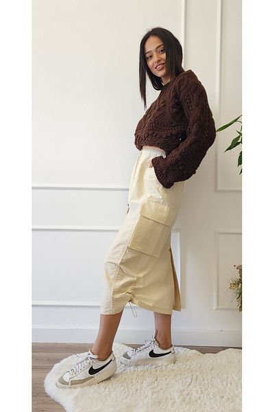 My Boutique CARGO MIDI SKIRT