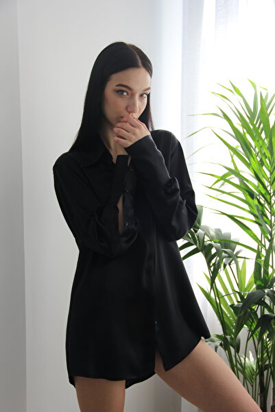 ROSILY %100 Ipek Boyfriend Kesim Kadın Gömlek