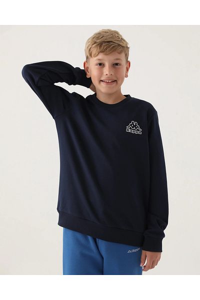Kappa BOY BOY COTTON TWO THREAD LONG SLEEVE WAITER BOY SWEATSHIRT 331R6MW