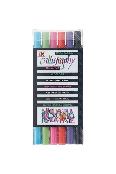 Zig Calligraphy Set 6 Colors