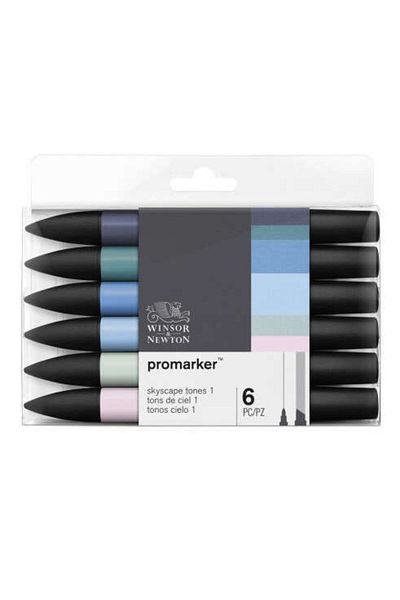 Winsor Newton Winsor & Newton Promarker 6-Piece Skyspaces Set 2