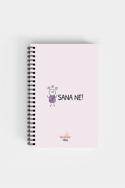 Harikalar Ofisi What's You Themed 14*19 Lined Notebook
