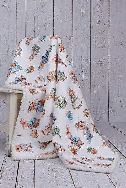 JUNİPERUS Rabbit Baby Blanket Thick Sheep Hair Blanket
