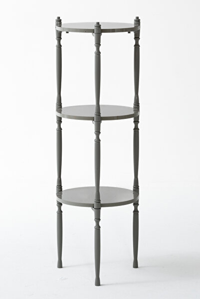 Modalife Puzzle Salon&Oturma Odası Yuvarlak Raf - Gri