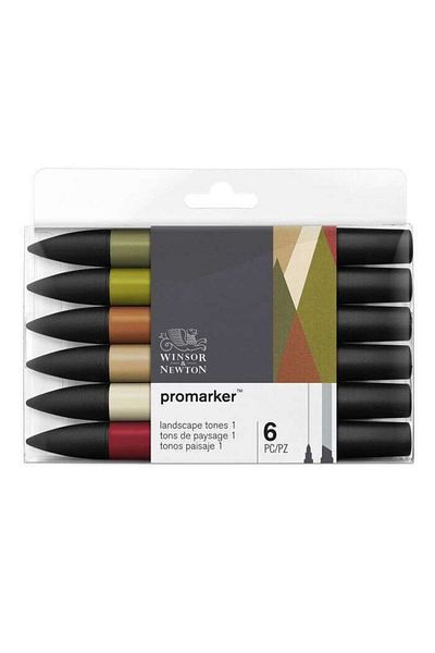 Winsor Newton Winsor & Newton Promarker - Landspace Tones Set of 6