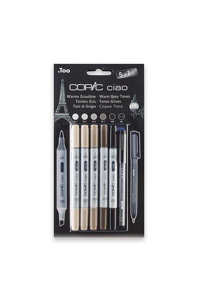 Copic Ciao 5 1 Set Warm Gray Tones