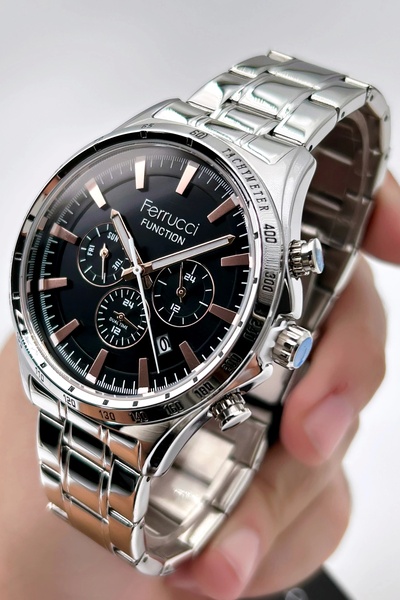Ferrucci Function FCF14105FM.05 Çelik Kordon Erkek Kol Saati