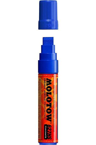 Molotow 627hs One4all Flat Tip Acrylic Marker Pen 15 Mm True Blue 204