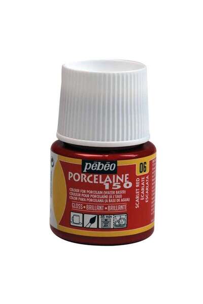 Pebeo Porcelaine 150 Porselen Boyası 45 ml Scarlet
