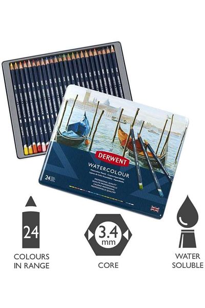 Derwent Watercolour Pencils 24 Pack