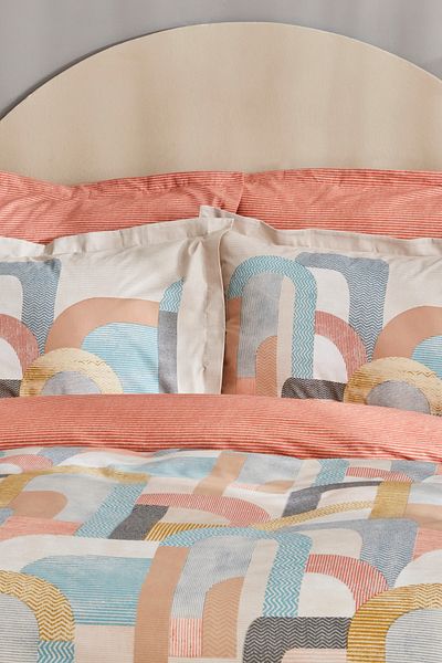Karaca Home Σετ Παπλωματοθήκη Sava 100% Βαμβακερή Διπλή Μπεζ
