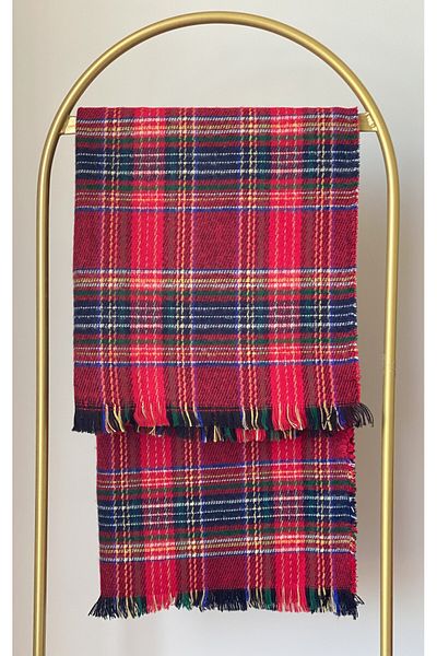 TEK scarf shawl plaid soft texture