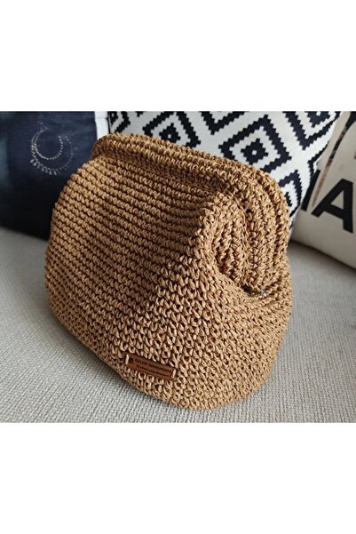 NR FASHION Χειροποίητη ψάθινη τσάντα εκπτώσεων