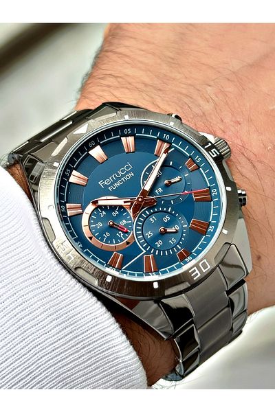 Ferrucci FCF.14514FM.01 Function Multi-Function 3 ATM Men's Wristwatch