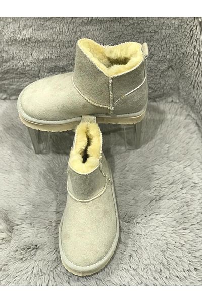 Metin Ayakkabı bone color outer material nubuck inner material fur children's boots