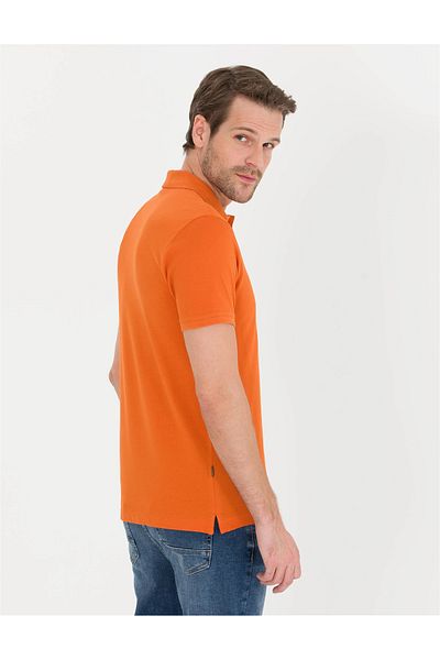 Pierre Cardin Tricou slim portocaliu cu gât polo - G021SZ011.000. 1567279 .VR191