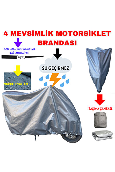 RS AUTO AKSESUAR كوبا نيرفانا 150 مشمعة دراجة نارية - مشمعة / حافظة واقية