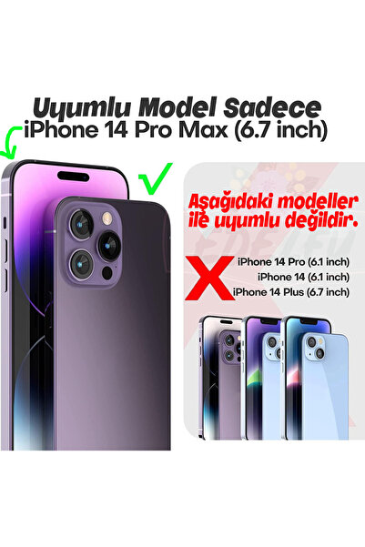 EDELFU Iphone 14 Pro Max Bukalemun Kılıf Hologramlı Her Açıdan Farklı Renk Mat Doku Kirlenmez Kapak Kılıf