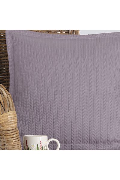 Lief Home Плетена калъфка за възглавница с шарки от пике | 45x45 (1 брой)