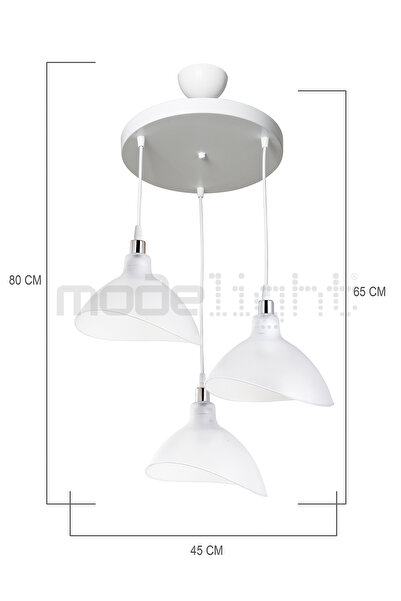 Modelight ESTA 3LÜ AVİZE ŞEFFAF SALON-OTURMA ODASI-ÇOCUK ODASI-YEMEK-YATAK ODASI--ANTRE-MUTFAK