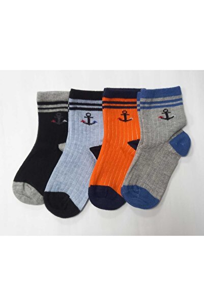 hefox 4 чифта безшевни памучни чорапи за момчета с пръсти