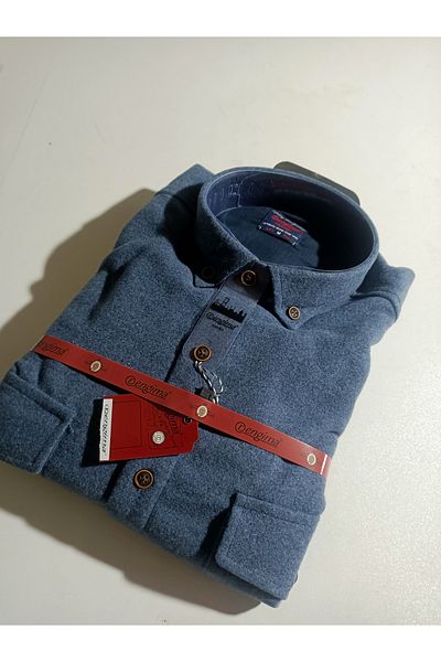 Rengima cămașă de lemn 100% bumbac cu buzunar dublu