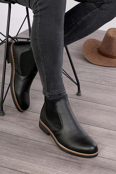 Freemax Unisex Chelsea Boots Guaranteed Product Black