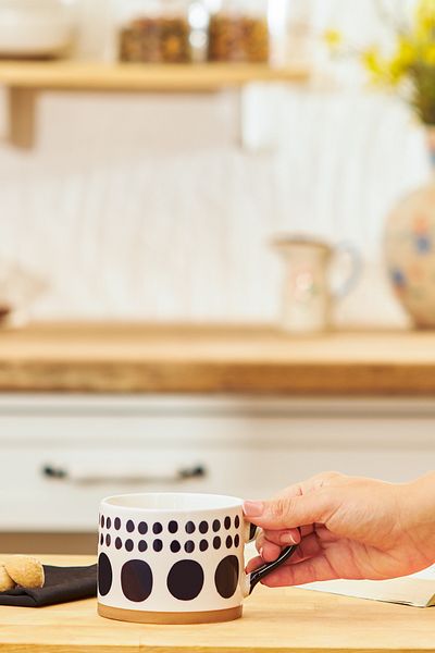 Emsan Simple Dots New Bone Mug 410 ml