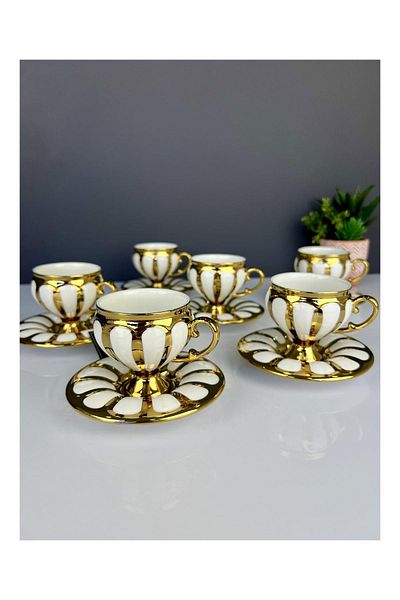 ACAR Lux Porcelain Karius 6-Piece Cup Set