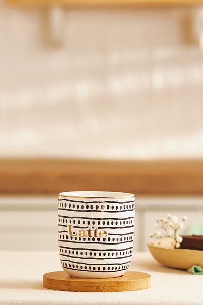 Emsan Tinylatte 2 Piece New Bone Mug Set 200 ml Black