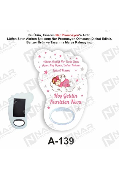 Nar Promosyon 25 Adet Mıknatıslı Ayak İzi Açacak Magnet - Jelatin Hediyeli - ...