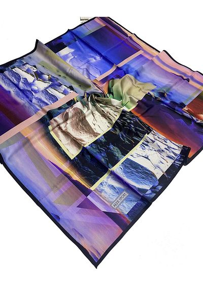 Aker Eșarfă Sport Twill (twill) Purple Blue