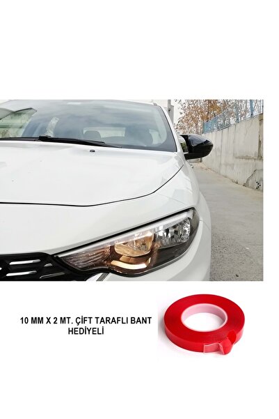 Mrs Cargift FIAT EGEA HB-SEDAN BATMAN YARASA AYNA KAPAĞI PIANO BLACK