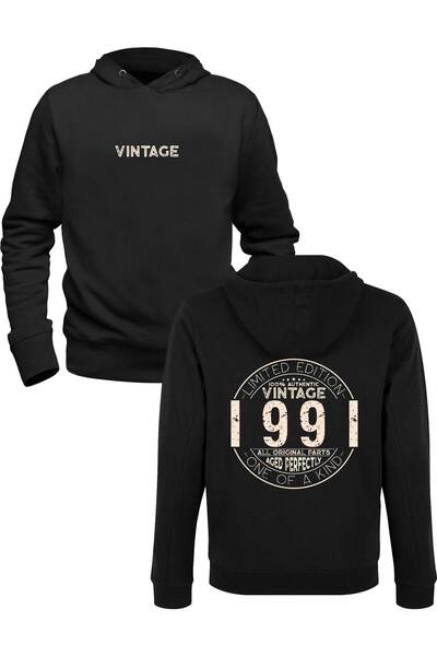 Alfa Tshirt Vintage One of a Kind 1991 Black Front and Back Printed Sweatshirt