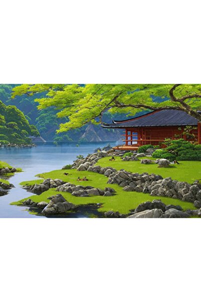 LİLYHOBBYLAND Renkli Baskılı Sayılarla Boyama Hobi Seti (Çerçeveli) 60x75 cm:...