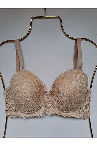 NARIYA Γυναικείο σουτιέν C Cup Plus Size Gatherer Brassiere Δαντέλα Λεπτομερές καθημερινό άνετο σουτιέν Εσώρουχα
