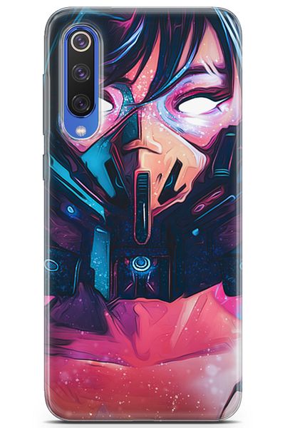 Lopard متوافق مع Xiaomi Mi 9 Se متوافق مع سيليكون القطع بالليزر ألغوراند 27 امرأة مقنعة
