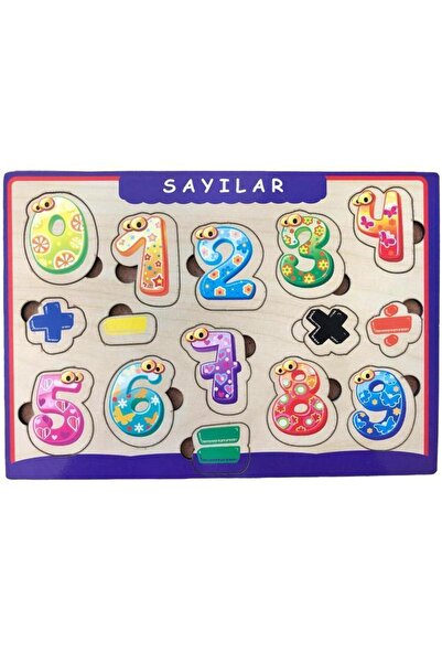 Farbu Oyuncak 15 Pieces Wooden Bultak Puzzle - Puzzle Four Process Numbers wi...