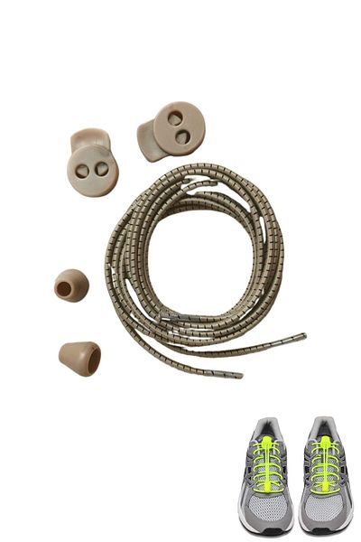 Shoes Comfort Smart Laces, Practical Elastic Shoelaces 100 Cm BEIGE 1 Piece