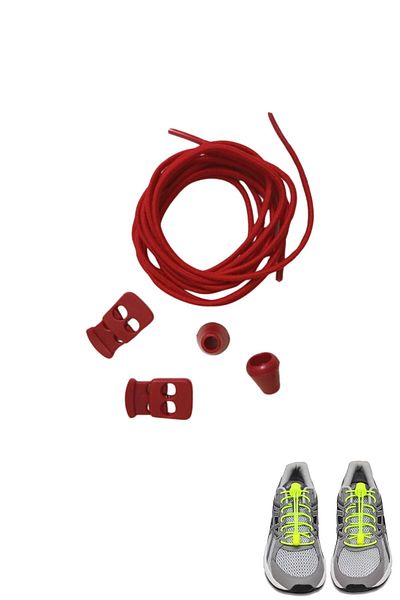 Shoes Comfort Smart Laces, Practical Elastic Shoelaces 100 Cm RED 1 Piece