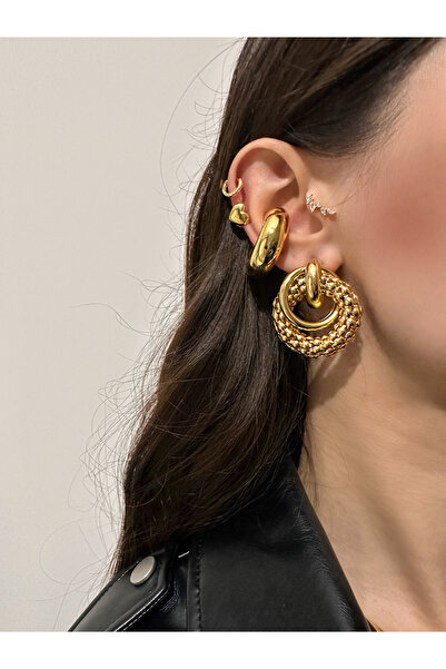Textured Hoop Earrings