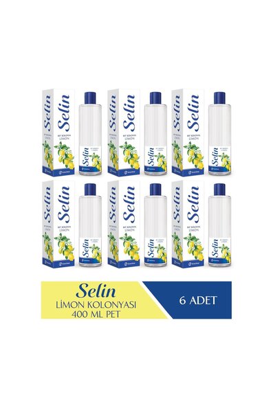Selin Limon Kolonya Pet 400ml 6'lı Set 2400 ml