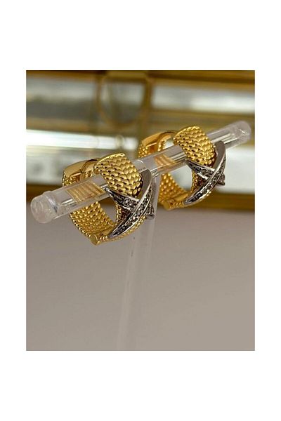 joseki Zehure X detail earrings Stainless Steel earrings