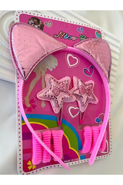 Rachel Pink 3-Piece Children's Crown and Buckle Set