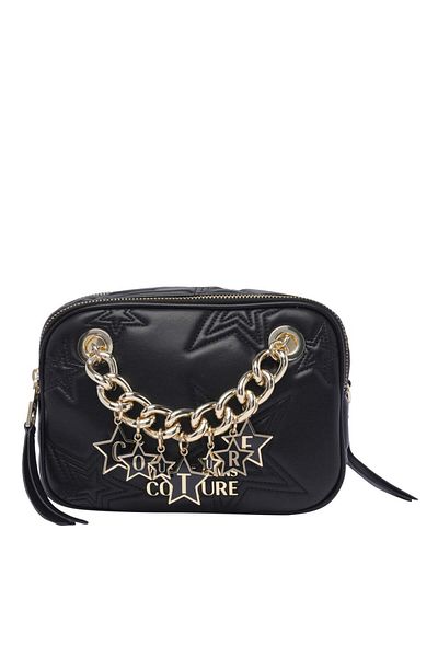 Versace Women's Logo Adjustable Buckle Black Shoulder Bag 75Va4Bc5Zs806-899