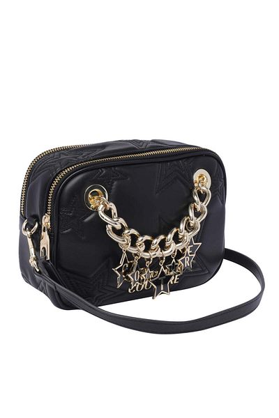 Versace Women's Logo Adjustable Buckle Black Shoulder Bag 75Va4Bc5Zs806-899