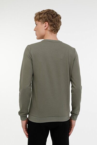 lumberjack ML ARON 16SD4001 3PR Haki Erkek Sweatshirt