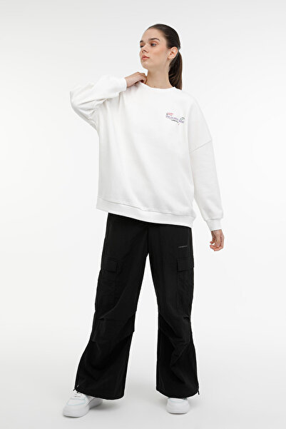 lumberjack WL TINA-B 16ES213 3PR Ekru Kadın Sweatshirt