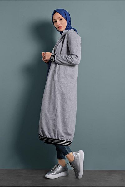 TRENDTESETTÜR Φόρμα Ferace 247 - Ασημί ριγέ