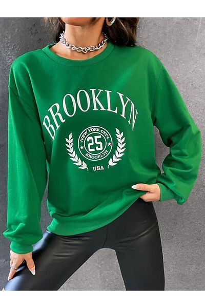 BENROMA BROOKLYN PRINTED UNISEX OVERSIZED SWEAT